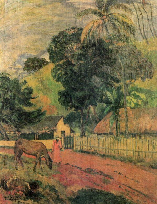 Das Pferd auf dem Weg – Paul Gauguin Paul Gauguin 70x85