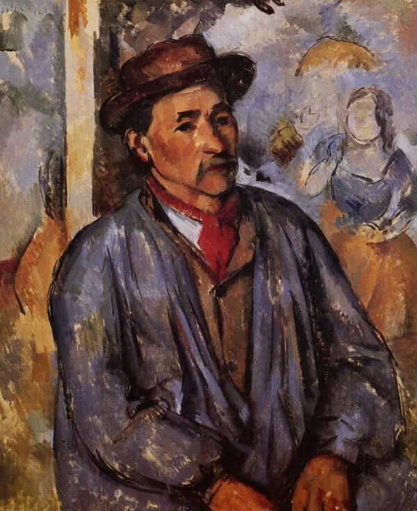 Bauer im blauen Hemd – Paul Cézanne Paul Cézanne 70x85