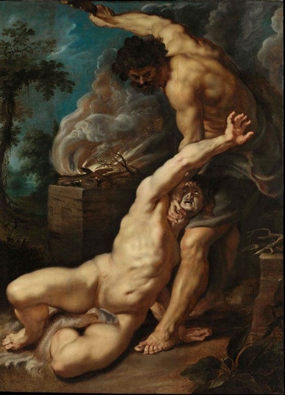 Caïn tötet Abel – Peter Paul Rubens | Emblematische barocke Malerei Peter Paul Rubens 70x105