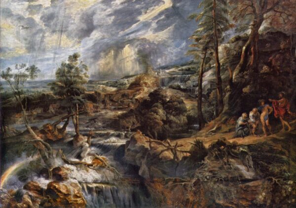 Landschaft mit Philemon und Baucis – Peter Paul Rubens Peter Paul Rubens 105x70