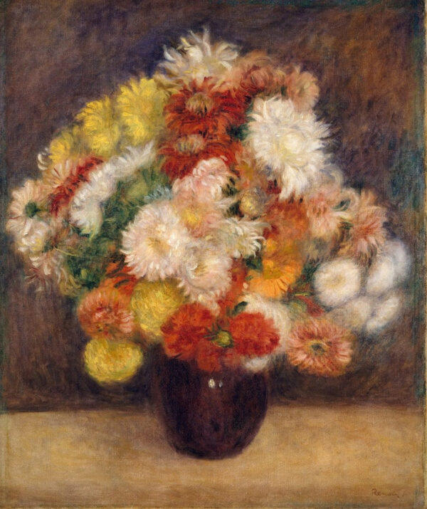 Bouquet aus Chrysanthemen 1881 – Pierre-Auguste Renoir Pierre-Auguste Renoir 70x85