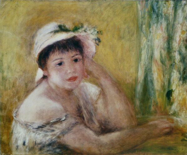 Frau mit dem Strohhut – Pierre-Auguste Renoir Pierre-Auguste Renoir 85x75