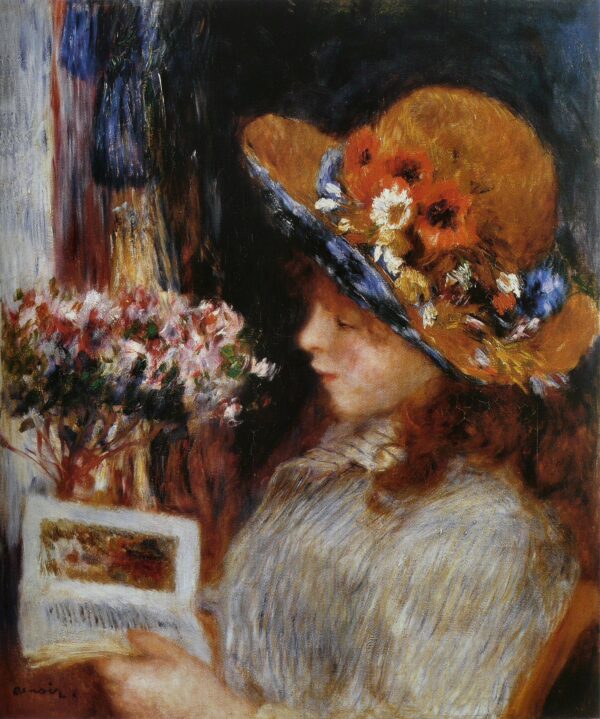 Mädchen, das liest – Pierre-Auguste Renoir – Pierre-Auguste Renoir Pierre-Auguste Renoir 70x85