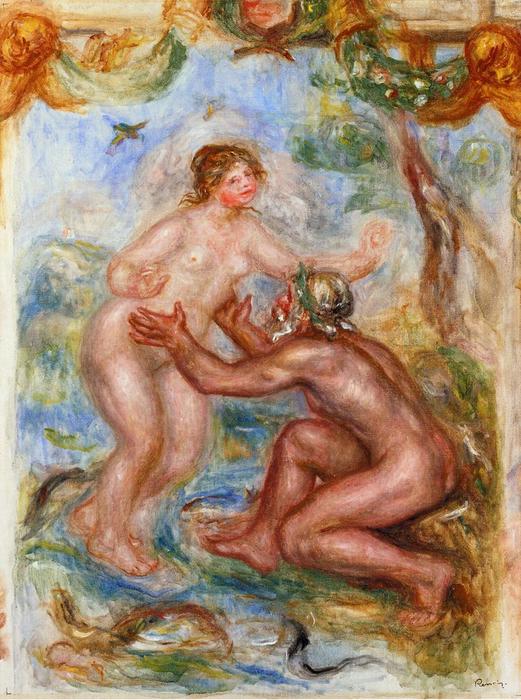 Die Saône, die sich in die Arme der Rhône ergießt – Pierre-Auguste Renoir Pierre-Auguste Renoir 70x85