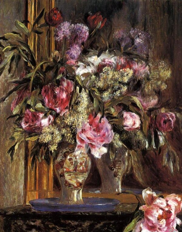 Vase mit Blumen 1871 – Pierre-Auguste Renoir Pierre-Auguste Renoir 70x85