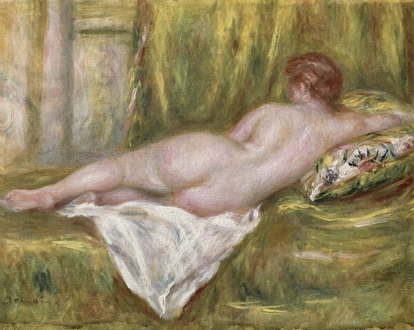 Liegender Akt von hinten gesehen – Pierre-Auguste Renoir Pierre-Auguste Renoir 85x75