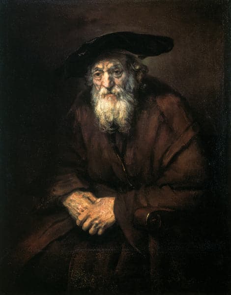 Porträt eines alten Juden – Rembrandt van Rijn Rembrandt van Rijn 70x85