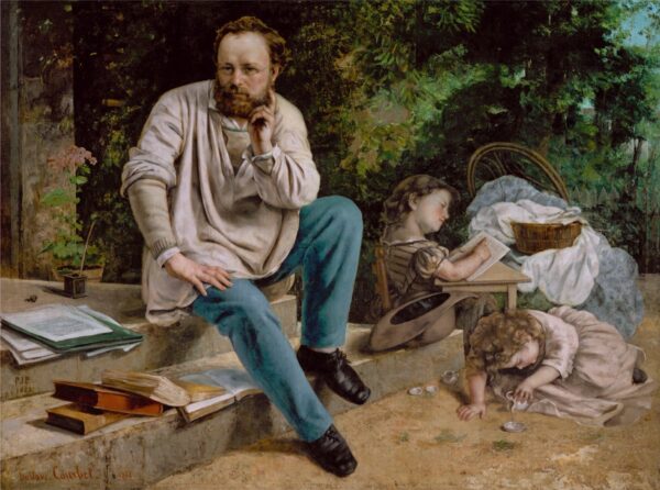 Proudhon und seine Kinder – Gustave Courbet Gustave Courbet 85x75