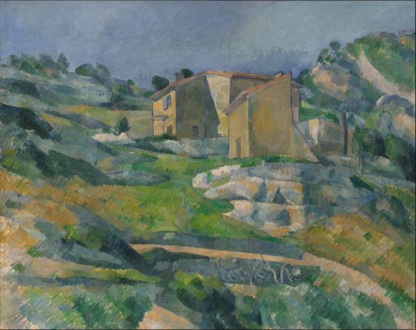 Häuser in der Provence: Das Riaux-Tal in der Nähe von l’Estaque – Paul Cézanne Paul Cézanne 85x75