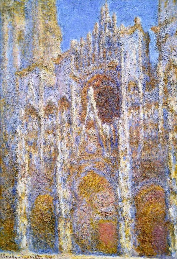 Die Kathedrale von Rouen, Sonneneffekt (W1356) – Claude Monet Claude Monet 70x105