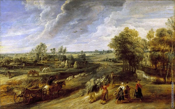 Die Rückkehr der Bauern vom Feld – Peter Paul Rubens Peter Paul Rubens 105x70