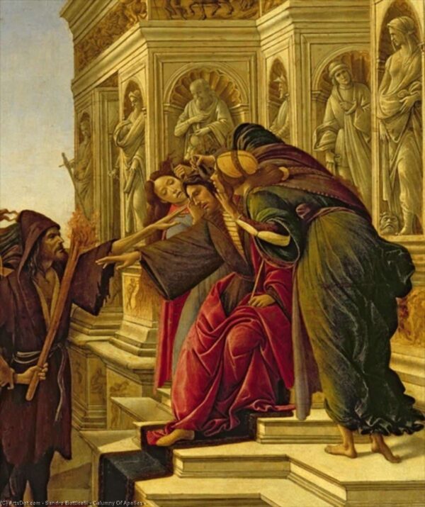 Verleumdung des Apelles, 1497-98 (Detail von 209275) – Sandro Botticelli Sandro Botticelli 70x85