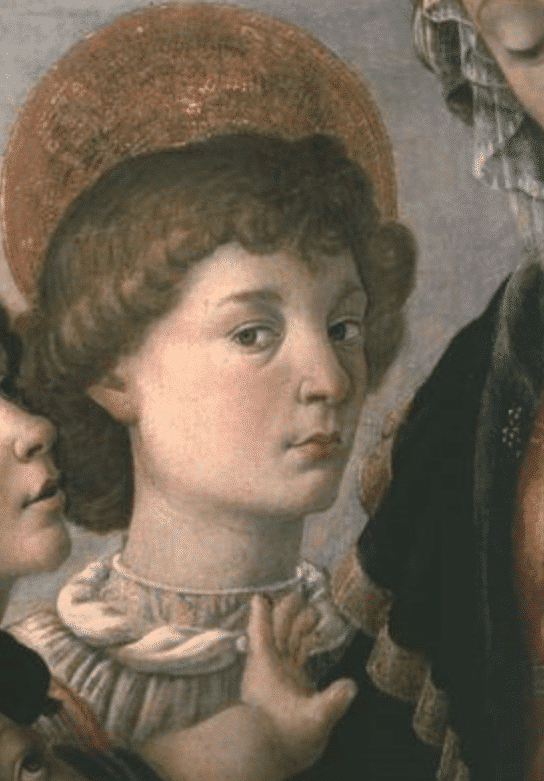 Heiliger Johannes mit dem Kind (Detail von 44356) – Sandro Botticelli Sandro Botticelli 70x105