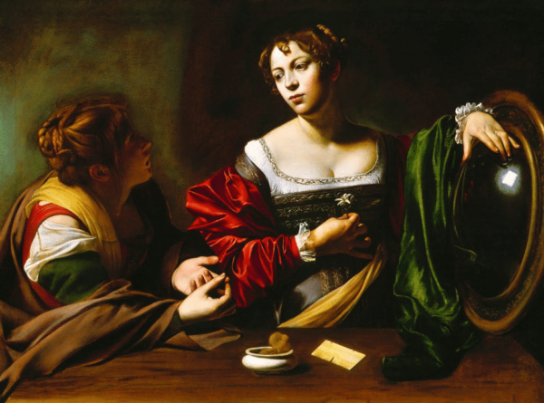 Marthe und Maria Magdalena – Caravaggio Michelangelo Merisi da Caravaggio 85x75