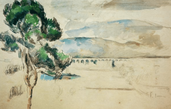 Vallée de l’Arc mit Viadukt – Paul Cézanne Paul Cézanne 105x70