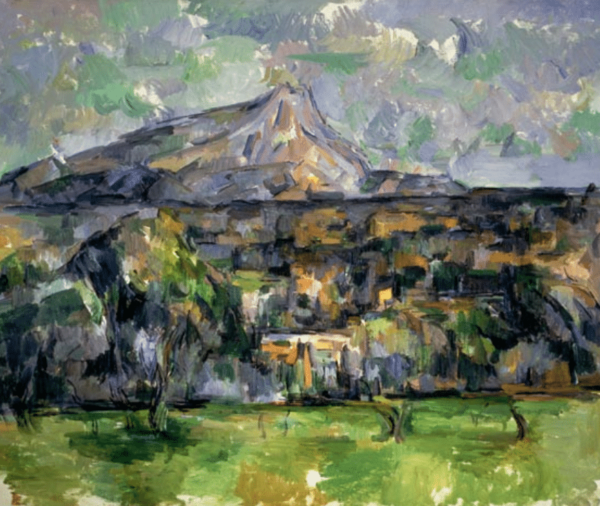 Der Mont Sainte-Victoire – Paul Cézanne Mont Sainte-Victoire von Paul Cézanne 85x75