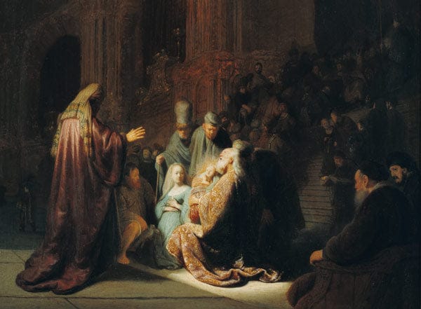 Simeon im Tempel – Rembrandt van Rijn Rembrandt van Rijn 105x70