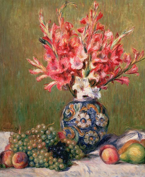 Stillleben mit Früchten und Blumen – Pierre-Auguste Renoir Pierre-Auguste Renoir 70x85