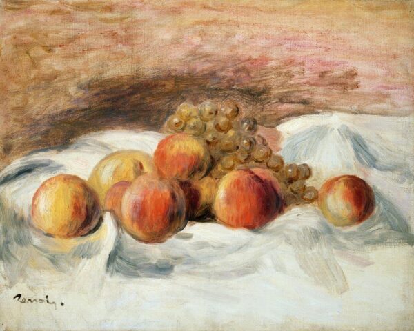 Stillleben mit Pfirsichen – Pierre-Auguste Renoir Pierre-Auguste Renoir 85x75