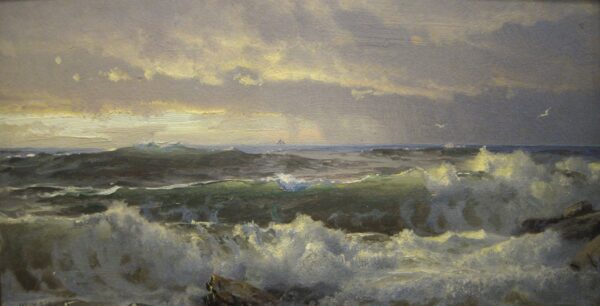 Surfen auf den Felsen – William Trost Richards William Trost Richards