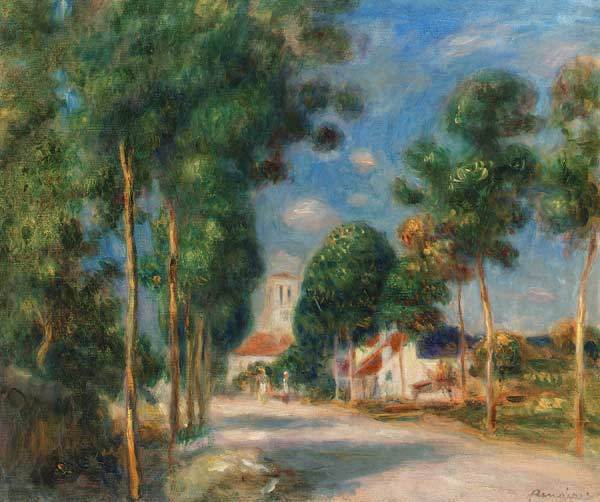 Die Straße von Essoyes – Pierre-Auguste Renoir Pierre-Auguste Renoir 85x75