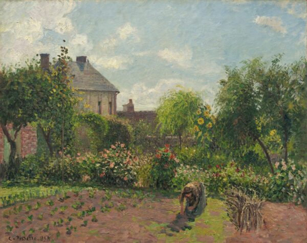 Der Garten des Künstlers in Eragny – Camille Pissarro Camille Pissarro 85x75