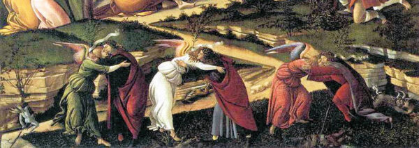 Mystische Geburt (Detail von 22825) – Sandro Botticelli Sandro Botticelli 180x60