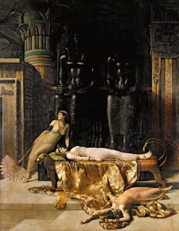 Die Todesfälle von Cleopatra von John Collier Beliebte Bilder 70x85