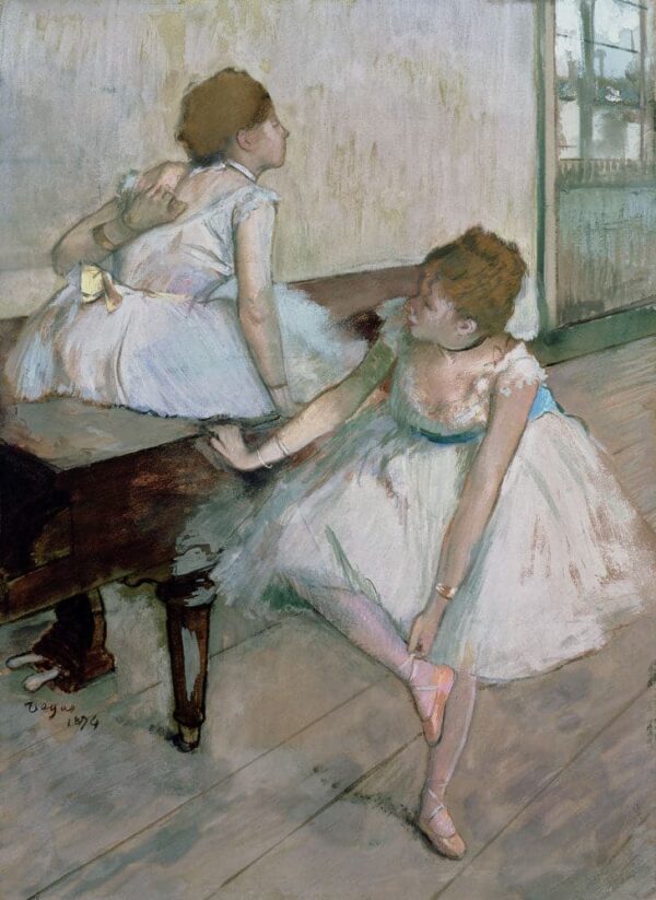 Zwei Tänzer, die sich ausruhen – Edgar Degas Edgar Degas 70x105