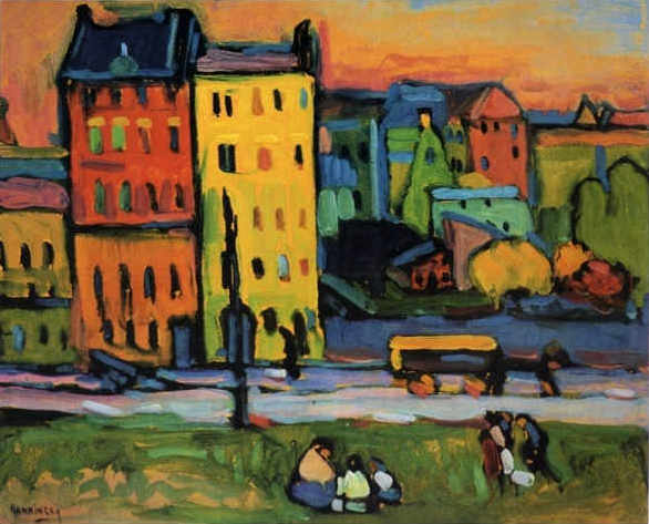 Häuser in München – Wassily Kandinsky Wassily Kandinsky 85x75