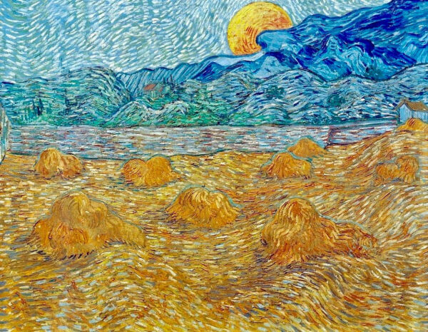 Landschaft am Abend bei Mondaufgang – Van Gogh Vincent Van Gogh 85x75