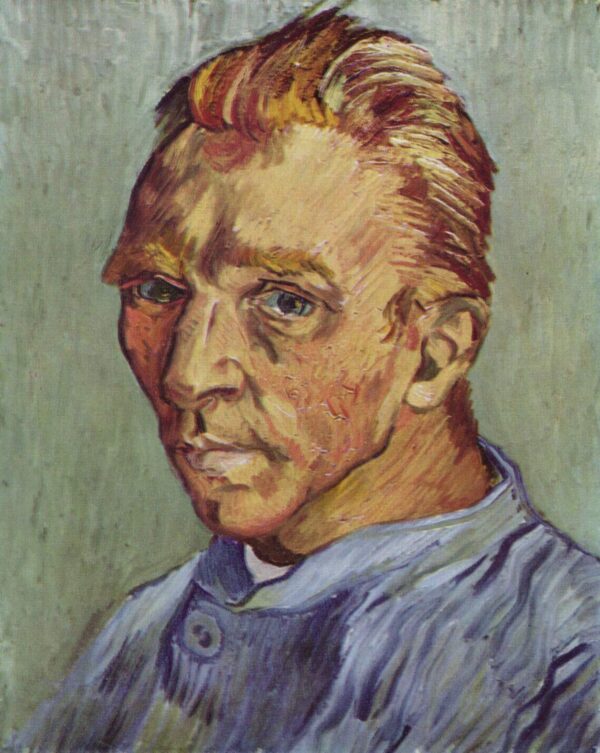 Selbstporträt, 1889 – Van Gogh Selbstporträts von Vincent van Gogh 70x85