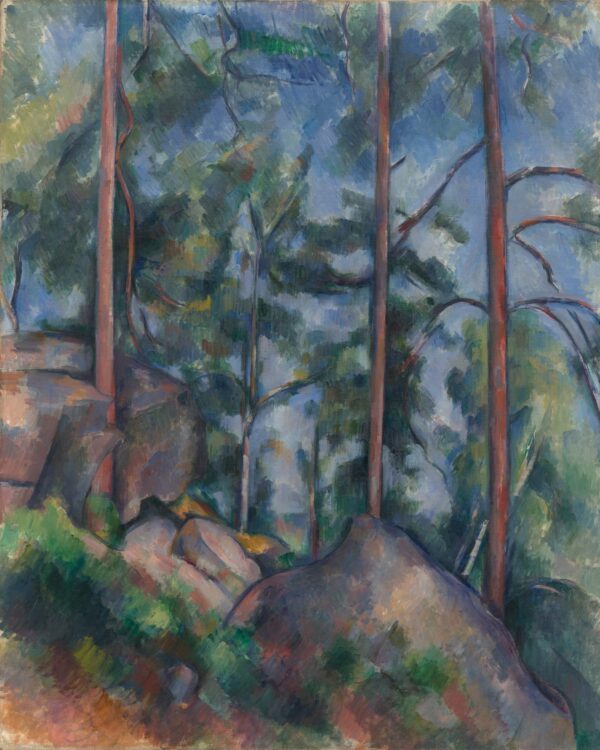 Pins und Felsen, Fontainebleau – Paul Cézanne Paul Cézanne 70x85