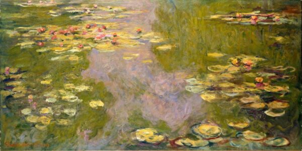 Nymphéas, 1919 – Claude Monet „Die Seerosen“ von Claude Monet 140x70