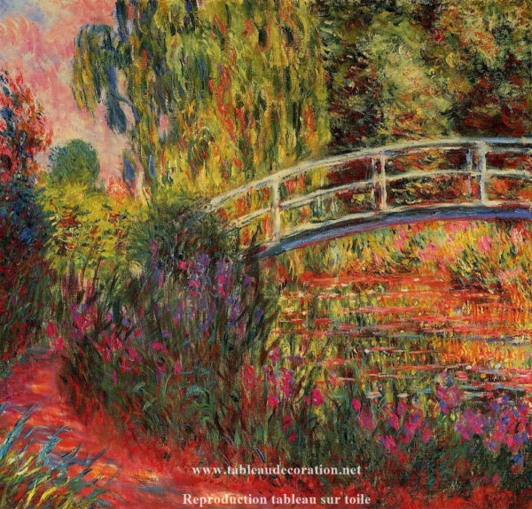 Tabelle Brücke Japan – Monet Claude Monet 70x70