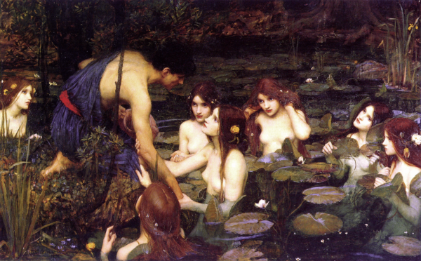 Hylas und die Nymphen – John William Waterhouse Beliebte Bilder 105x70