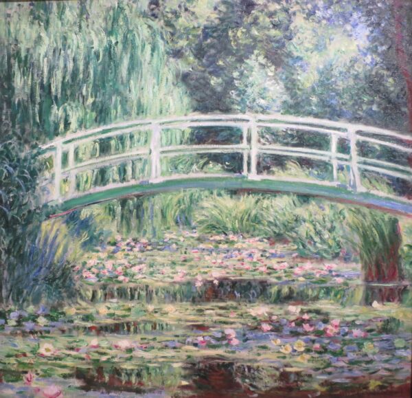 Nymphenblüten – Claude Monet „Die Seerosen“ von Claude Monet 70x70