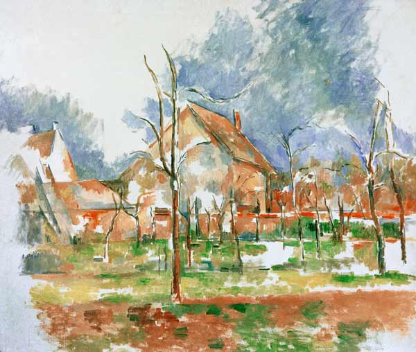 Winterlandschaft von Giverny – Paul Cézanne Paul Cézanne 85x75