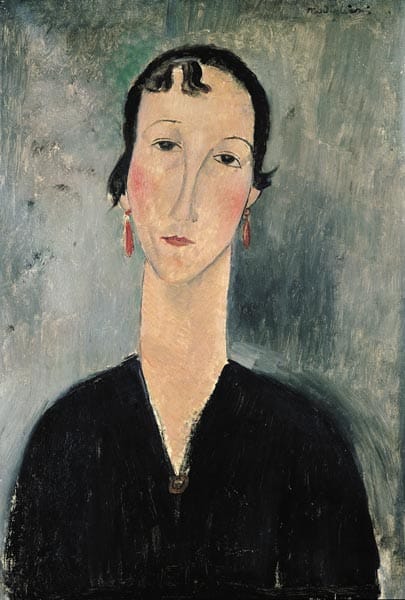 Frau mit Ohrringen – Amedeo Modigliani Amedeo Modigliani 70x105