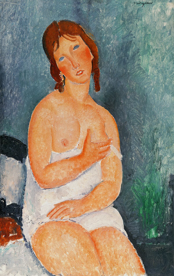 Junge Frau im Hemd – Amedeo Modigliani Amedeo Modigliani 70x105