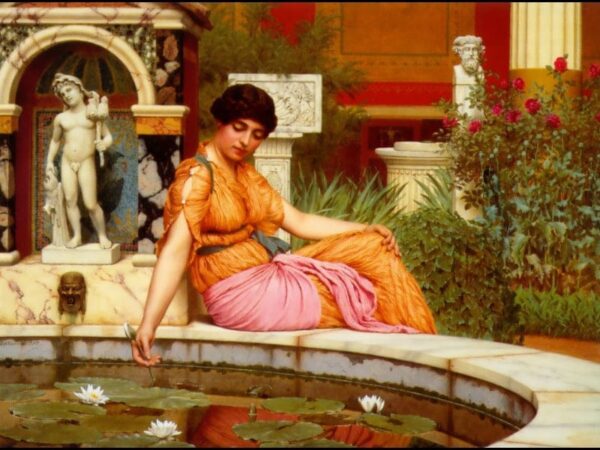 Ein Seerosenteich – John William Godward John William Godward 85x75