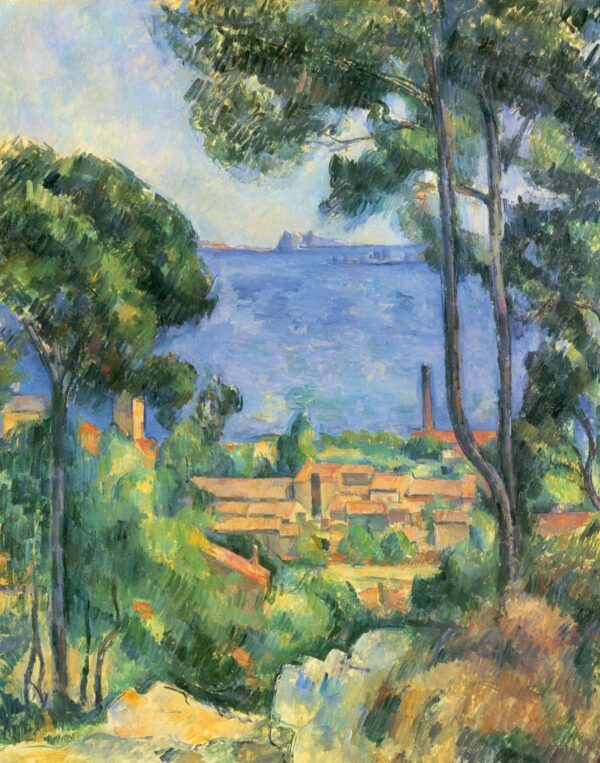 Blick auf l’Estaque und die Châteaux d’If (Das Meer in l’Estaque) – Paul Cézanne Paul Cézanne 70x85