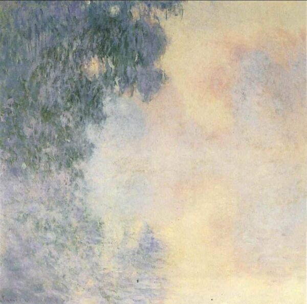 Bras de Seine bei Giverny, Nebel – Claude Monet Claude Monet 70x70