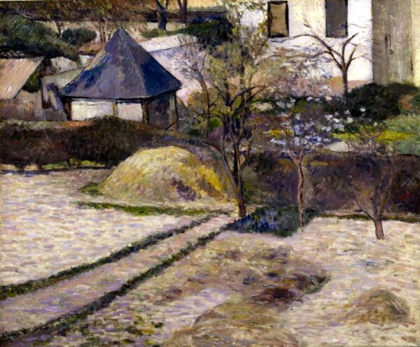 Gärten im Vorfrühling in Rouen – Paul Gauguin Paul Gauguin 85x75