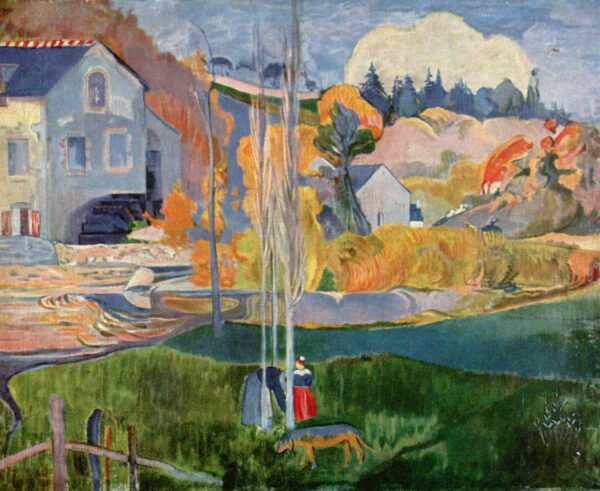 Landschaft in der Bretagne – Paul Gauguin Paul Gauguin 85x75