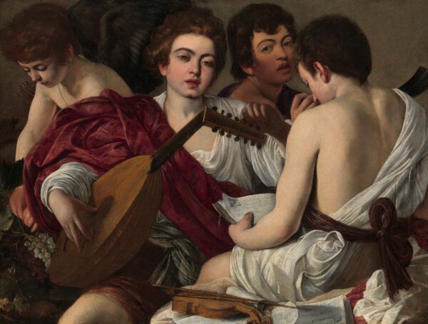 Jungen, die Musik machen – Caravaggio Michelangelo Merisi da Caravaggio 85x75