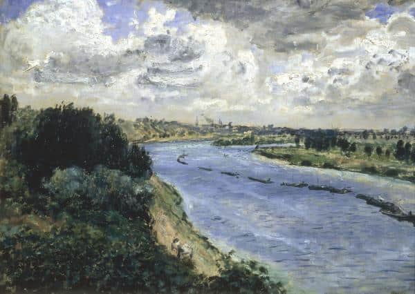 Chalands auf der Seine – Pierre-Auguste Renoir Pierre-Auguste Renoir 105x70