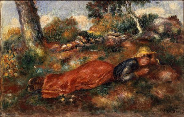 Mädchen auf dem Gras – Pierre-Auguste Renoir Pierre-Auguste Renoir 105x70