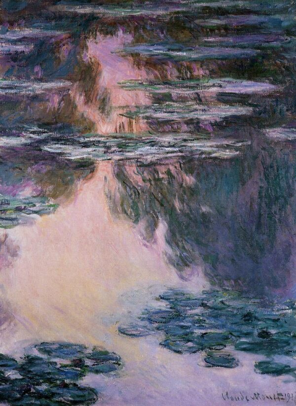 Wasserlilien 1907 von Claude Monet „Die Seerosen“ von Claude Monet 70x105