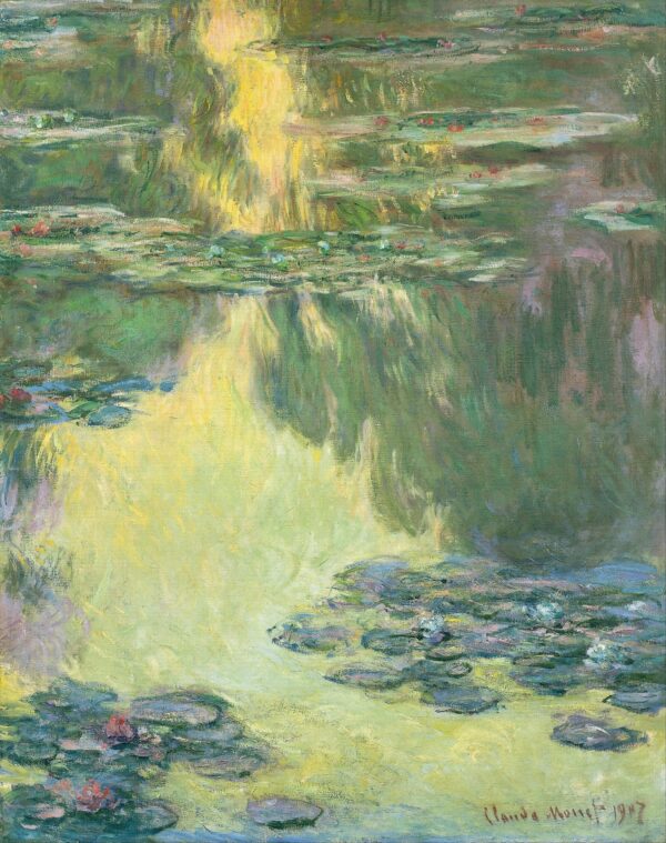 Nymphéas 1907 – Claude Monet „Die Seerosen“ von Claude Monet 70x85